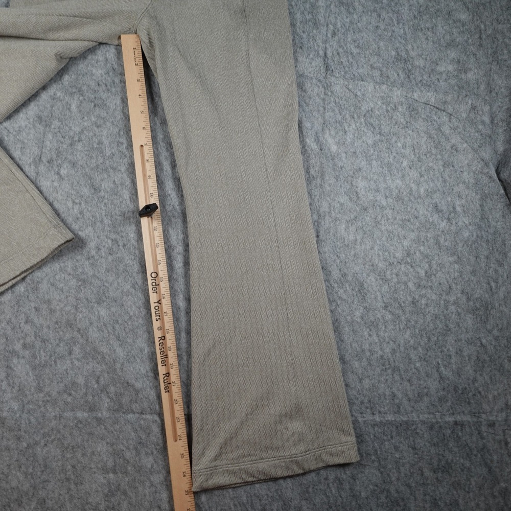 Athleta Pant Women Medium Brown Delancey Herringbone Flare Stretch Athleisure - Picture 2 of 13